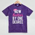 One Degree Hotter Class Of 2018 Graduation T-Shirt Mineral Wash Tshirts Mineral Purple