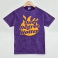 One Degree Hotter Graduation Ceremony Celebration Mineral Wash Tshirts Mineral Purple