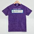 Overthinking In Progress Introvert Please Wait Mineral Wash Tshirts Mineral Purple