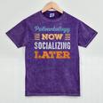 Paleontology Now Minimal Socializing Introvert Vintage Mineral Wash Tshirts Mineral Purple