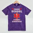 Paramedic School Graduation Shirt Survivor Mineral Wash Tshirts Mineral Purple