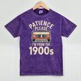 Patience Please I'm From The 1900s Cassette Mineral Wash Tshirts Mineral Purple