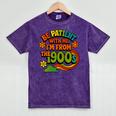Be Patient With Me I'm From The 1900s Millennial Gen X Premium Mineral Wash Tshirts Mineral Purple