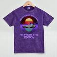 Be Patient With Me I'm From The 1900s Synthwave Premium Mineral Wash Tshirts Mineral Purple