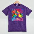 Peace Out 5th Grade Tie Dye Graduation Last Day Of School Mineral Wash Tshirts Mineral Purple
