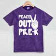 Peace Out Pre-K Great Class Of 2019 Graduation T-Shirt Mineral Wash Tshirts Mineral Purple