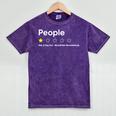 People One Star Not A Big FanWould Not Recommend Introverts Mineral Wash Tshirts Mineral Purple People One Star Not A Big FanWould Not Recommend Introverts Mineral Wash Tshirts Mineral Purple