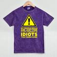 My People Skills Are Just Fine Sarcastic Introvert Mineral Wash Tshirts Mineral Purple