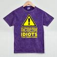 My People Skills Are Just Fine Sarcastic Introvert Mineral Wash Tshirts Mineral Purple