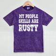 My People Skills Are Rusty Introvert SPN Moments Mineral Wash Tshirts Mineral Purple