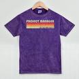 Personal Christmas Retro Vintage Graduation Project Manager Job Title Profession Birthday Worker Mineral Wash Tshirts Mineral Purple