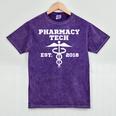 Pharmacy Tech Graduation T Shirt Student Est 2018 Mineral Wash Tshirts Mineral Purple