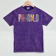 PharmD Doctor Of Pharmacy Student Pharmacist Graduation Mineral Wash Tshirts Mineral Purple