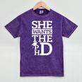 PhD Doctorate Husband Boyfriend PhD Graduation Mineral Wash Tshirts Mineral Purple