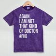 PHD Doctorate Phinished Doctoral Degree PHD Graduation Mineral Wash Tshirts Mineral Purple