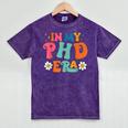 In My Phd Era Groovy Phd Graduation Future Doctor Mineral Wash Tshirts Mineral Purple