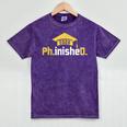 PhD Finished PhinisheD Class Of 2026 Phd Graduation Mineral Wash Tshirts Mineral Purple