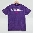 PhD Graduate PhD Female PhD Doctorate Graduation Phd Student Premium Tri-Blend Mineral Wash Tshirts Mineral Purple