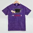 PhD Graduation Celebration For Finished Phd Grad Men Women Mineral Wash Tshirts Mineral Purple
