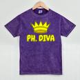 PhD Graduation Ph Diva t Shirt Phdiva Phd t Mineral Wash Tshirts Mineral Purple