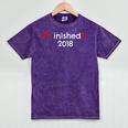 PhD Graduation PhinisheD Finished 2018 Tshirt Mineral Wash Tshirts Mineral Purple
