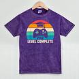 PhD Level Complete Graduation Doctorate In Philosophy Mineral Wash Tshirts Mineral Purple