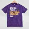 PhD Student Doctoral Degree Graduation Phd Graduate Mineral Wash Tshirts Mineral Purple