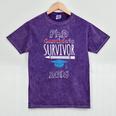 PhD Survivor 2018 Tshirt For PhD Graduates Graduation Gift Mineral Wash Tshirts Mineral Purple