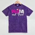 PhDiva Graduation Doctorate Student Graduate Mineral Wash Tshirts Mineral Purple