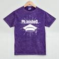 PhinisheD PhD Graduation Doctor Of Philosophy Mineral Wash Tshirts Mineral Purple