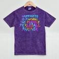 Pickleball Saying Introvert Pickleball Game Partner Mineral Wash Tshirts Mineral Purple