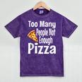 Pizza Lover Saying Introvert Anti Social Humor Foodie Mineral Wash Tshirts Mineral Purple