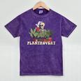 Plant Coffee Love Plantrovert Gardening Introvert Mom Mineral Wash Tshirts Mineral Purple