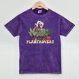Plant Coffee Love Plantrovert Gardening Introvert Mom Mineral Wash Tshirts Mineral Purple