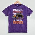 Please BePatient With-Me I'm From The 1900s Vintage Car Mineral Wash Tshirts Mineral Purple
