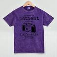 Please Be Patient With Me I'm From The 1900s Camera Premium Mineral Wash Tshirts Mineral Purple