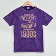 Please Be Patient With Me I'm From The 1900s Car Vintage Mineral Wash Tshirts Mineral Purple