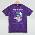 Please Be Patient With Me I'm From The 1900s Gamer Gaming Mineral Wash Tshirts Mineral Purple
