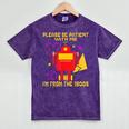 Please Be Patient With Me I'm From The 1900s Gen X Robot Mineral Wash Tshirts Mineral Purple