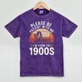 Please Be Patient With Me I'm From The 1900s Grandma Grandpa Mineral Wash Tshirts Mineral Purple