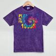 Please Be Be Patient With Me I'm From The 1900s Hippie Mineral Wash Tshirts Mineral Purple