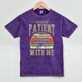 Please Be Patient With Me I'm From The 1900s Horse Mineral Wash Tshirts Mineral Purple