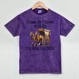 Please Be Patient With Me I'm From The 1900s Horse Wagon 90s Mineral Wash Tshirts Mineral Purple