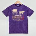 Please Be Patient With Me I'm From The 1900s Old Tee Premium Mineral Wash Tshirts Mineral Purple