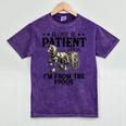 Please Patient I'm From The 1900s Quote Vintage Horse Mineral Wash Tshirts Mineral Purple