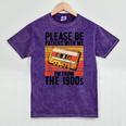 Please Be Patient With Me I'm From The 1900s Retro Birthday Mineral Wash Tshirts Mineral Purple