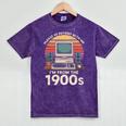 Please Be Patient I'm From The 1900s Retro Computer Geek PC Mineral Wash Tshirts Mineral Purple