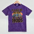 Please Be Patient I'm From The 1900s Retro Computer Raglan Baseball Tee Mineral Wash Tshirts Mineral Purple