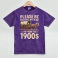 Please Be Patient With Me I'm From The 1900s Retro Humor Mineral Wash Tshirts Mineral Purple