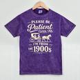 Please Be Patient With Me I'm From The 1900s Retro Premium Tri-Blend Mineral Wash Tshirts Mineral Purple